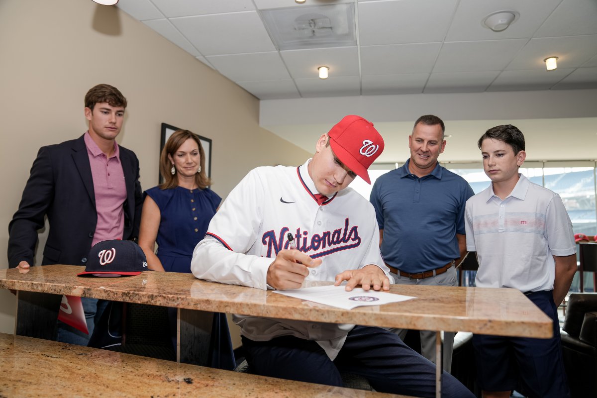 Nationals 2023 Draft picks sign to the organization.