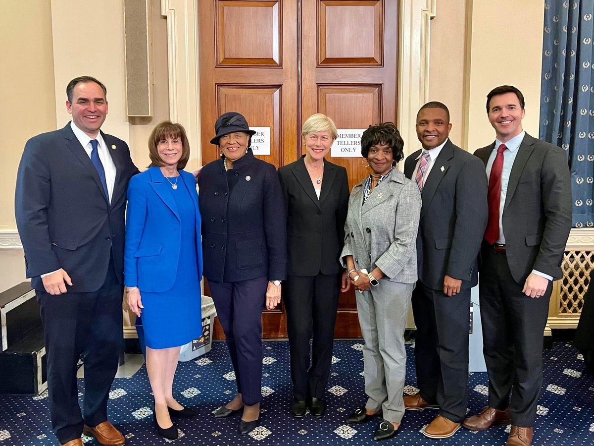 (Left to Right) Reps. Nickel, Manning, Adams, Ross Foushee, Davis, and Jackson