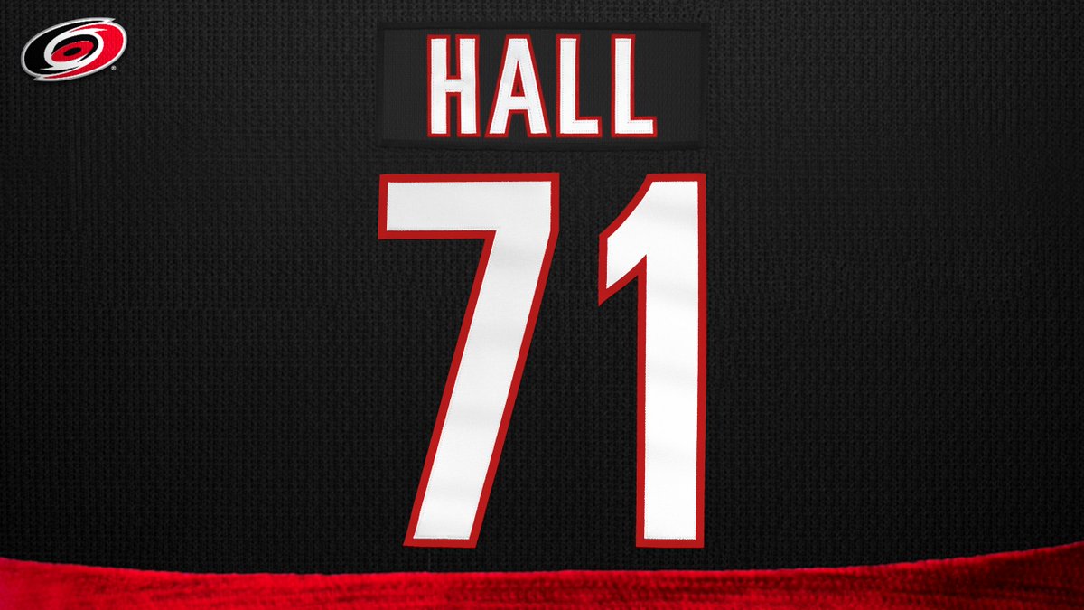 Number graphic announcing Taylor Hall as 71