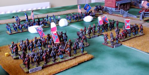 Texas brigade takes a volley