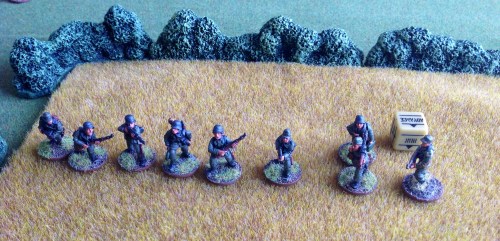 Germans advance through the corn