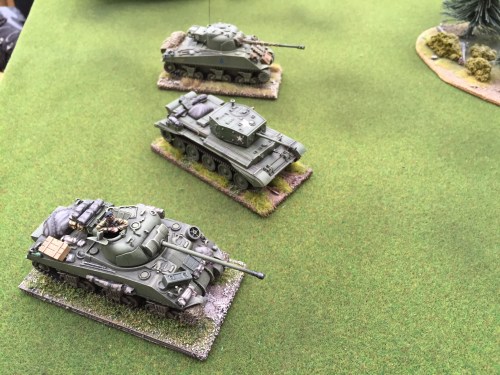 British armour appears on my left flank