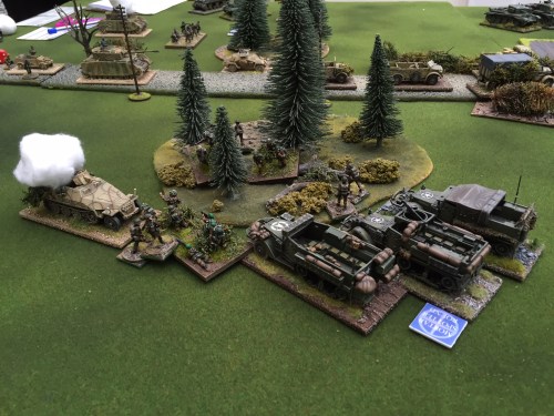 Human wave assault on the wood