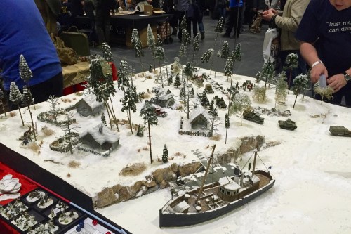 Winter War ship iced in.