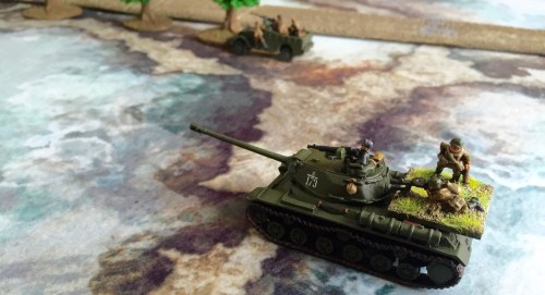 IS2 responds with MG fire