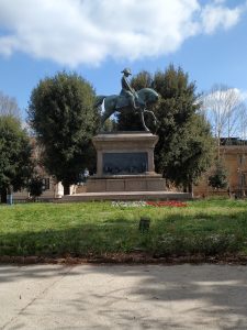 A statue near the Quirinale Palace, Rome