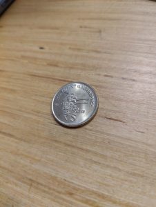 75th Indian Independence Edition 5 rupee Indian Coin