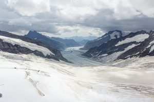 Jungfrau, Switzerland. The highest peak of the three prominent mountains overlooking the Interlaken region, Switzerland. Sometimes referred as “Top of Europe”