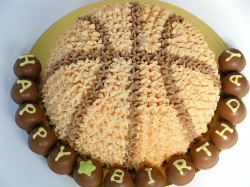 バスケットボールのBirthday cake_c0184211_1195636.jpg