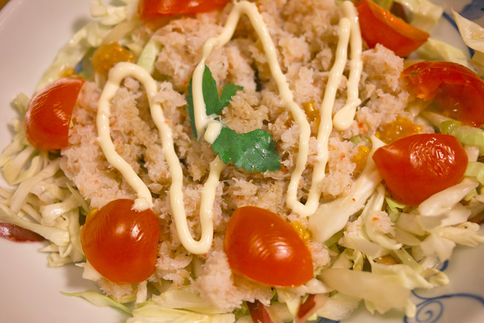 鳥つくね、カニサラダ、さんま ~1月の晩ごはんから~_e0224048_23241666.jpg