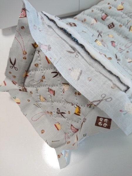 四角つなぎのミニバッグ 3_a0122205_13590413.jpg