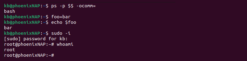 Bourne again shell bash example commands