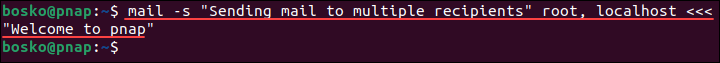 Sending mail to multiple recipients in Linux via the CLI.