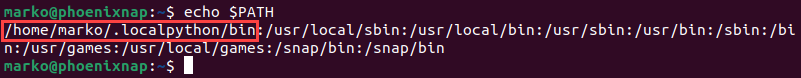 Viewing the PATH variable in Terminal.