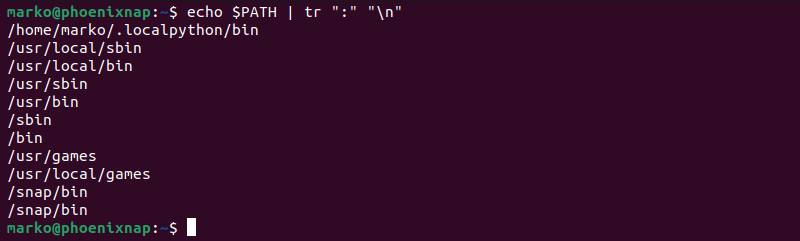 Formatting the path for better viewing experience.