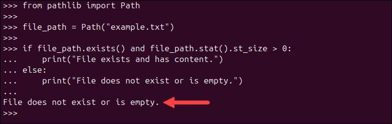 Checking if a file exists in Python using pathlib.