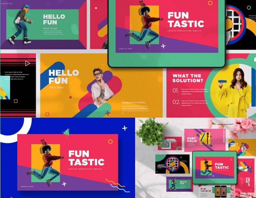 FUN-tastic-Free-Presentation-Template PixelSurplusサンプルテンプレート2