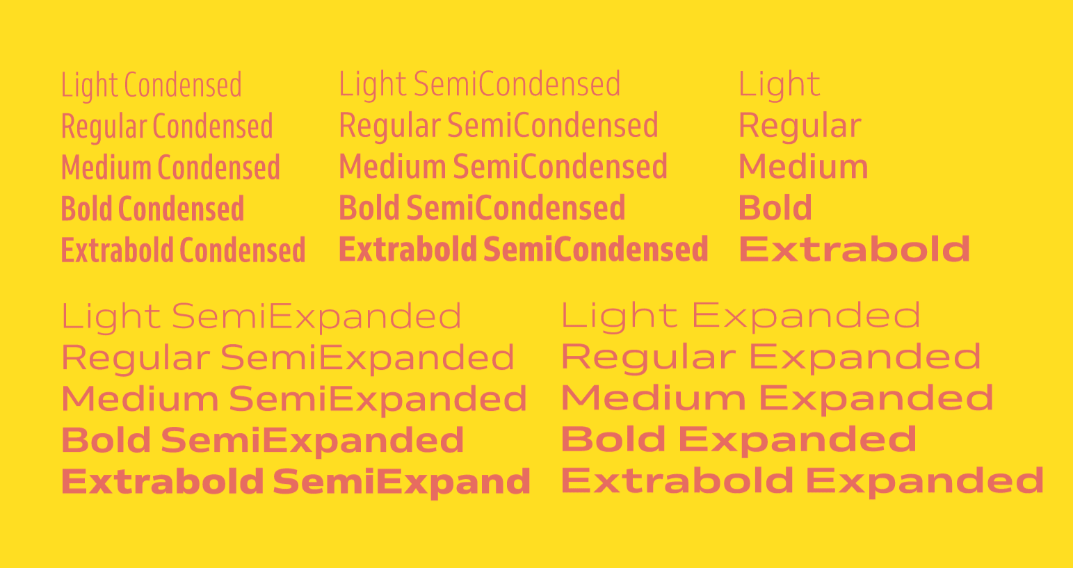Venn by Dalton Maag is variable font that can generate a lot of different weights and widths.