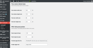 PlanWiseWP admin panel floor plan general settings