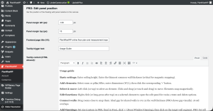 PlanWiseWP admin panel floor plan general settings
