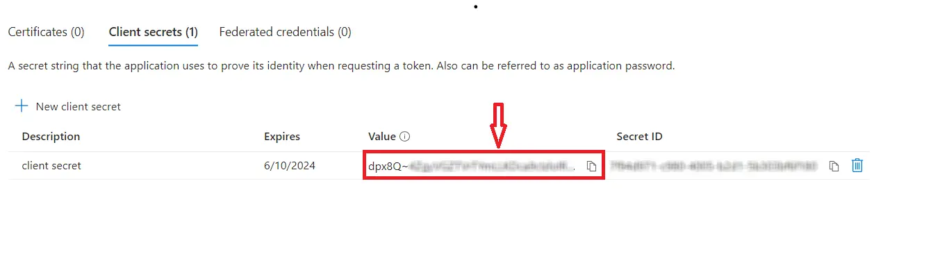 WordPress 用の Sharepoint のセットアップ | 秘密鍵