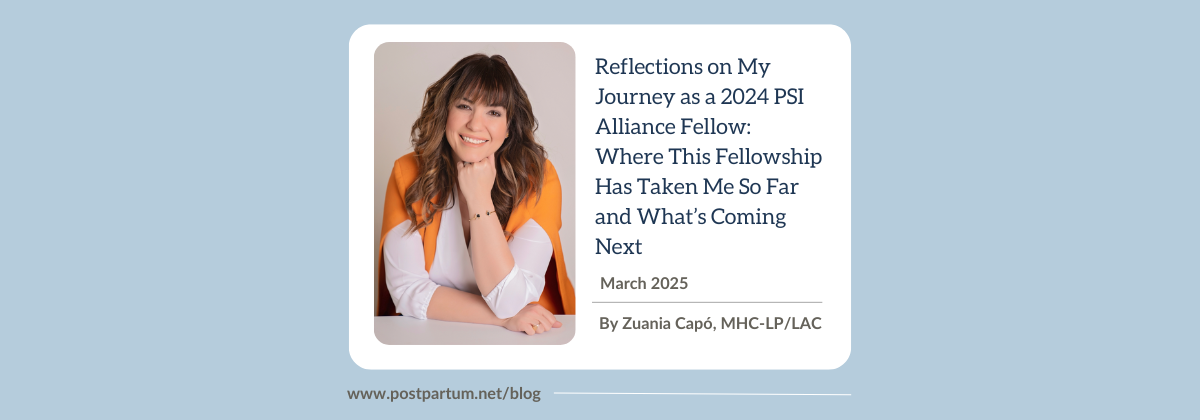 Reflections on My Journey as a 2024 PSI Alliance Fellow By Zuania Capó, MHC-LP/LAC