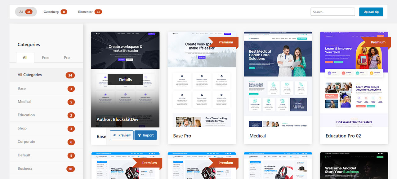 Demo Import Page