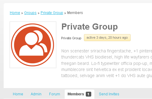 Breadcrumbs on Group pages