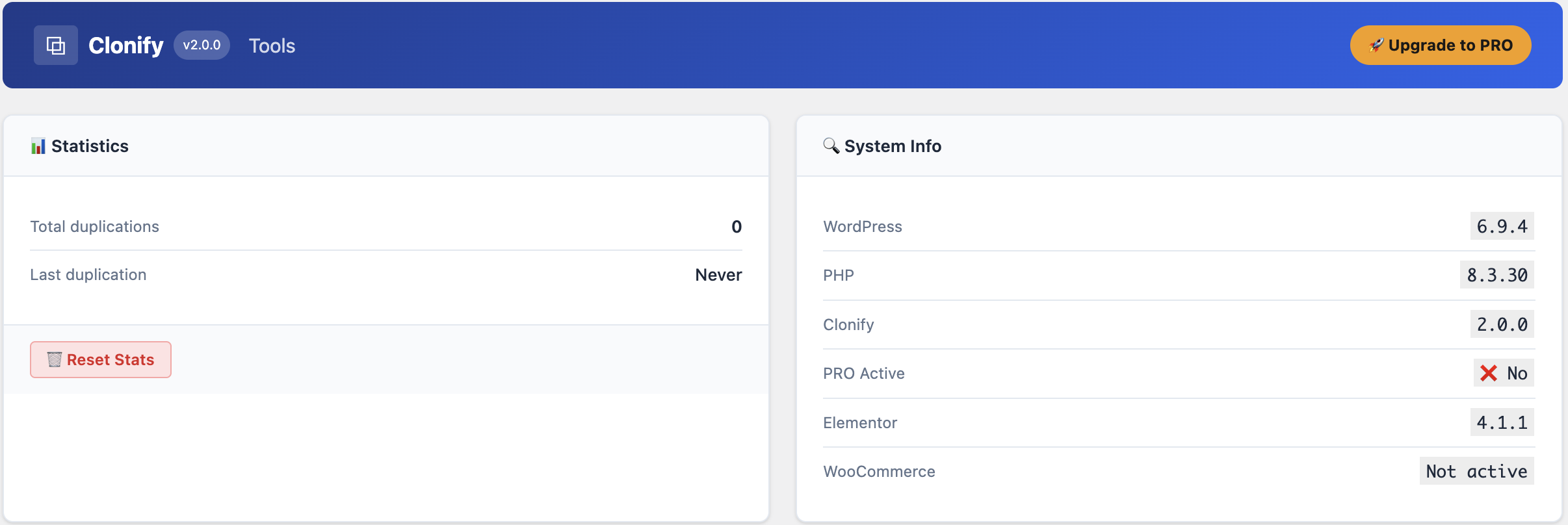 Settings page — Naming tab with live preview