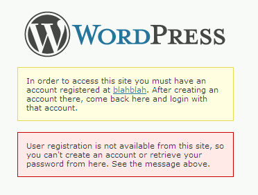 Example "Lost my password" retrieval attempt