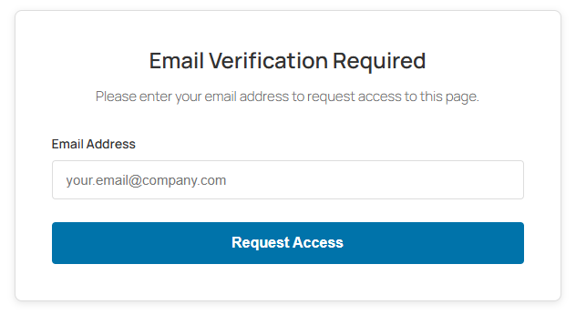 Frontend Form: The clean, simple email request form presented to users.