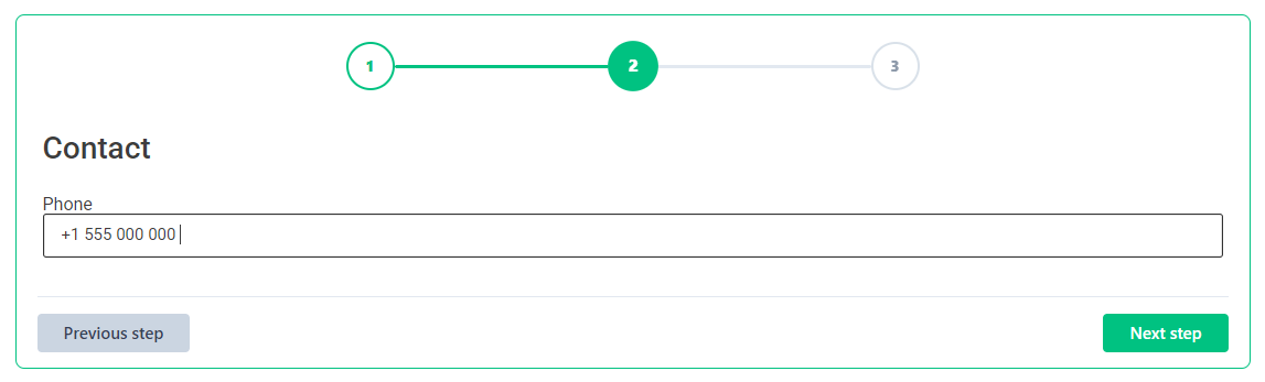 Elementor Forms converted into a clean step-by-step form with StepraEngine navigation.