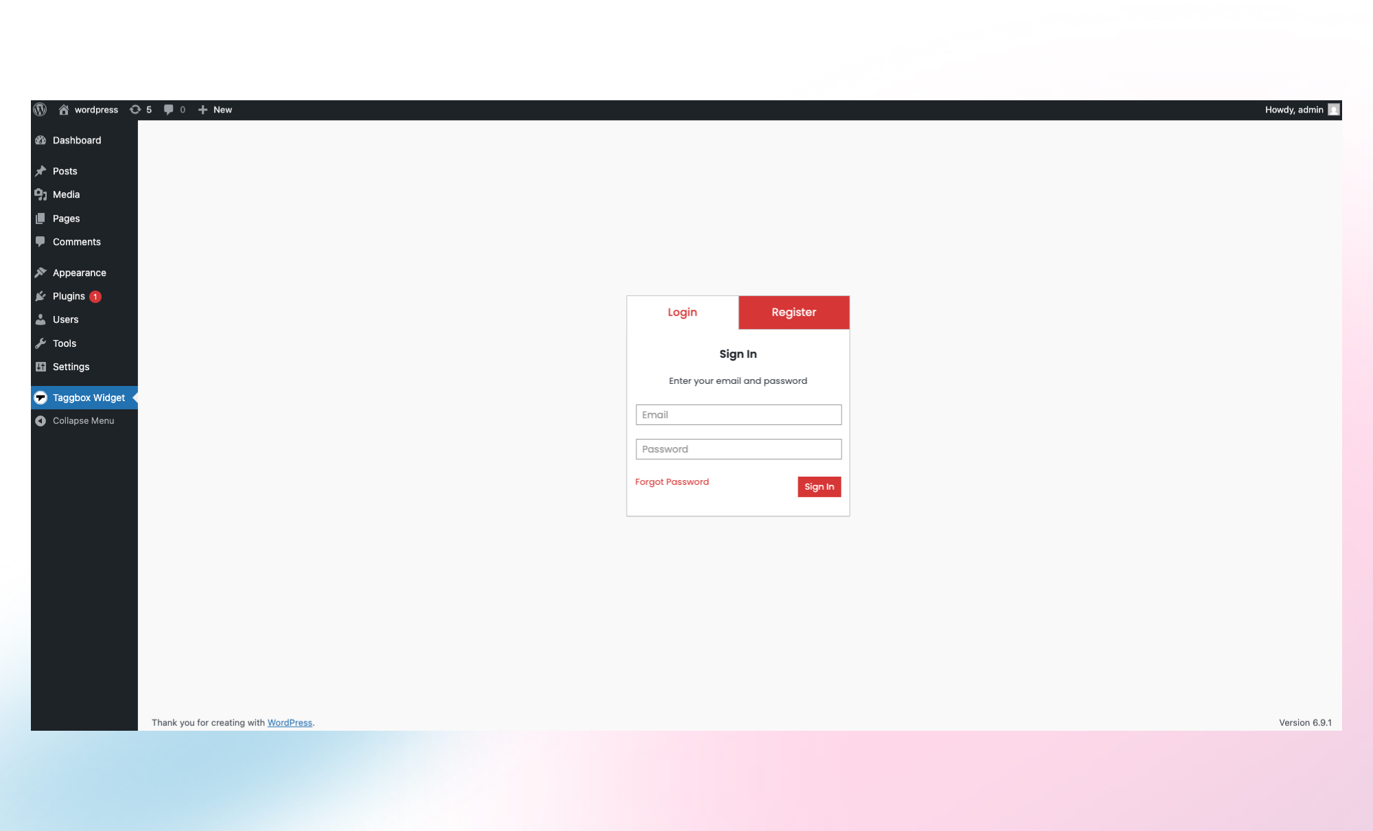 Login to your account.