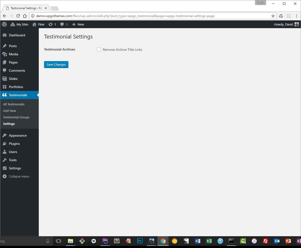 Core testimonial settings. More will be added in future plugin versions.