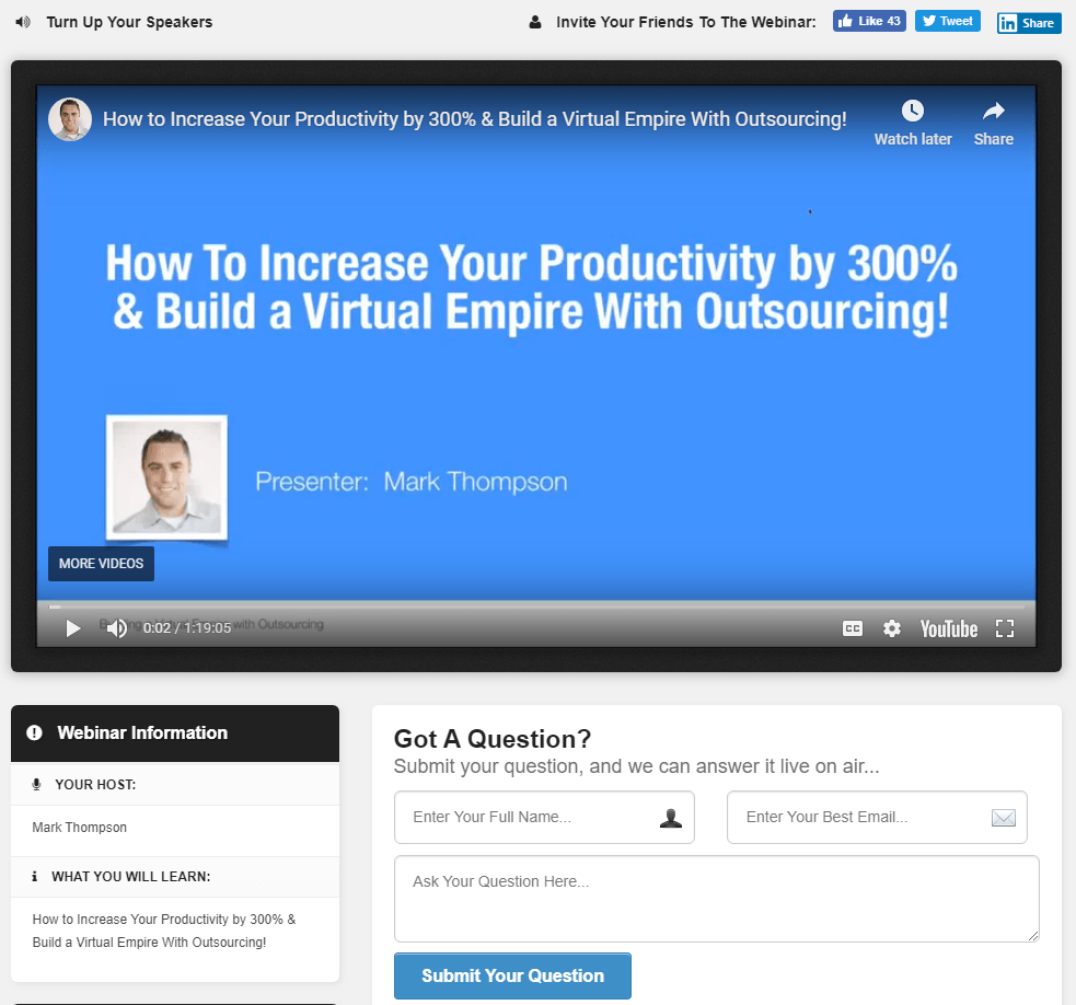 Live webinar room -- 100ms video, chat, WooCommerce checkout, and timed CTAs in one place