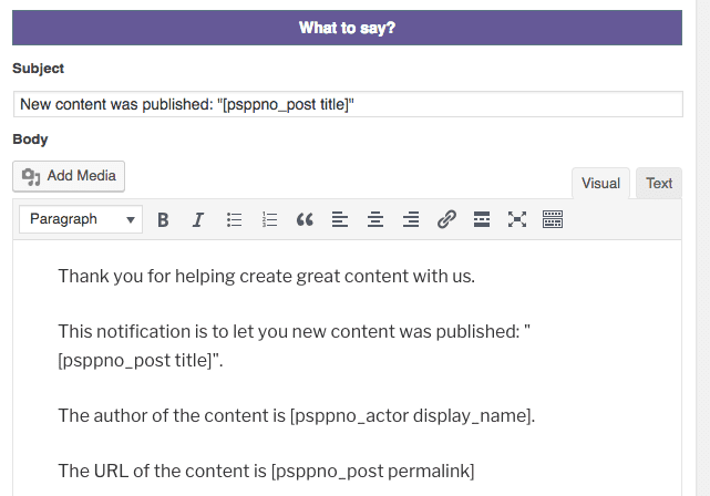 Planner notifications