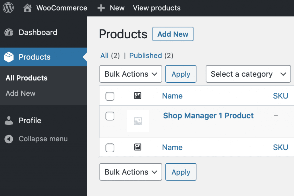 WooCommerce admin access for a user