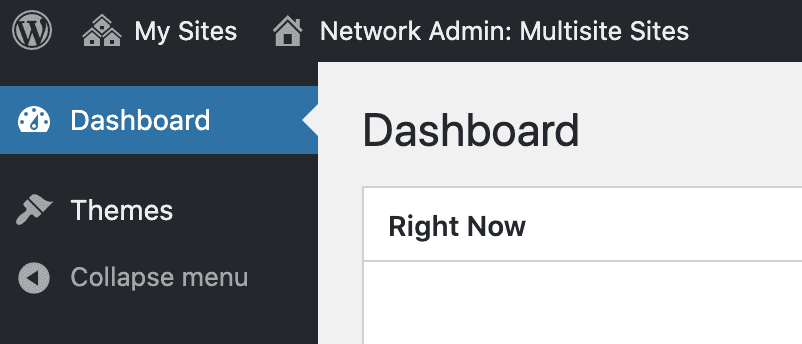 Manage Network Themes Link