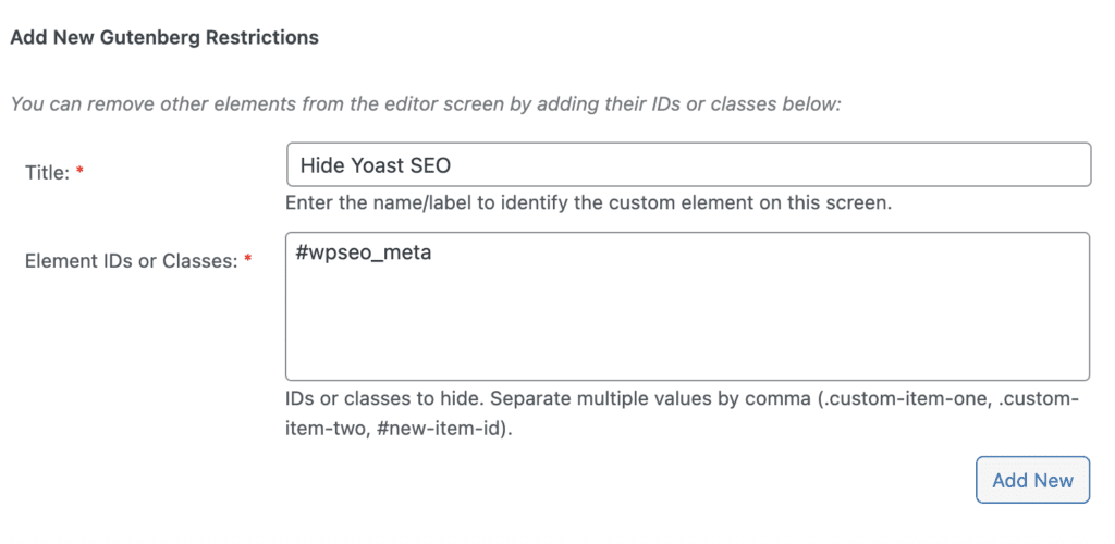 Hide the Yoast SEO metabox