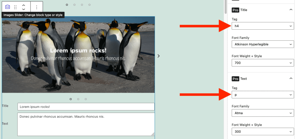 PublishPress Blocks - Images slider