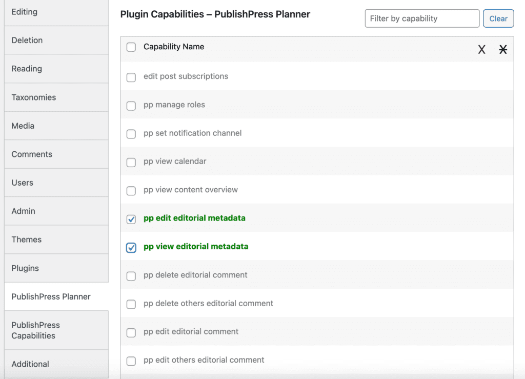 Editorial Comments Permissions