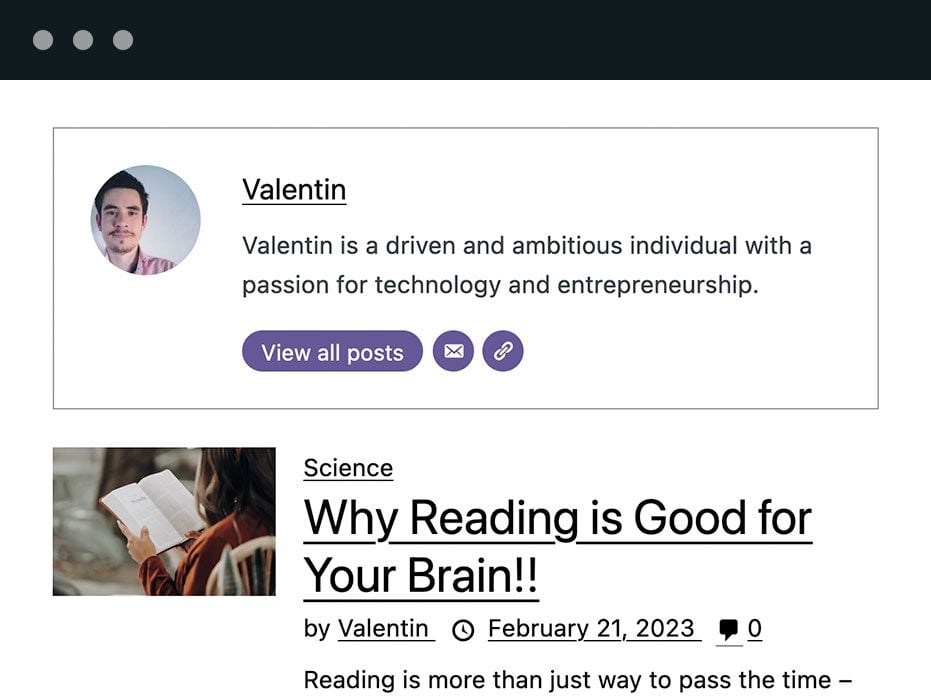 Build your own Author pages