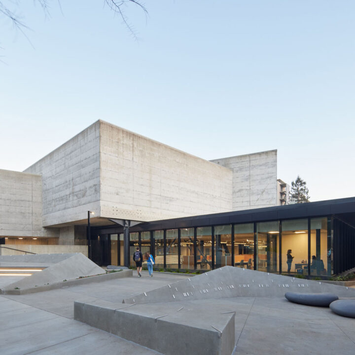 The exterior of BBH from Bancroft Ave