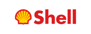 Logo Shell menampilkan simbol cangkang berwarna merah dan kuning, berfungsi sebagai identitas merek di industri energi dan bahan bakar.
