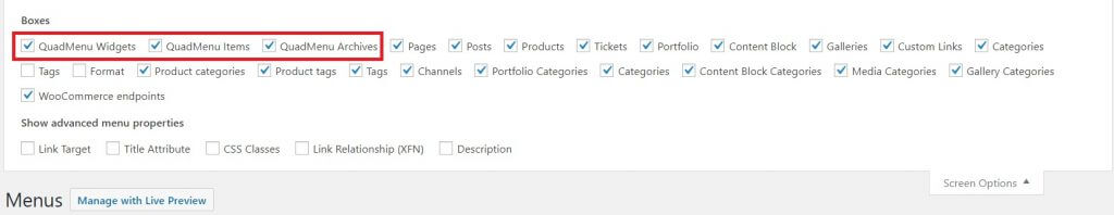 Metaboxes location checkbox