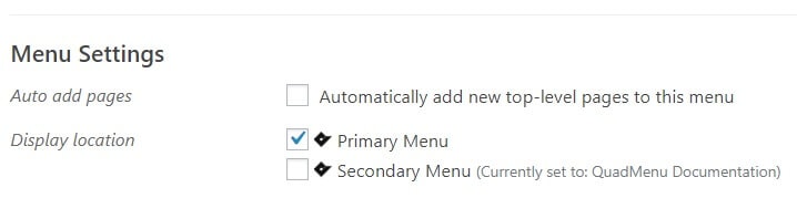 Metaboxes location menu