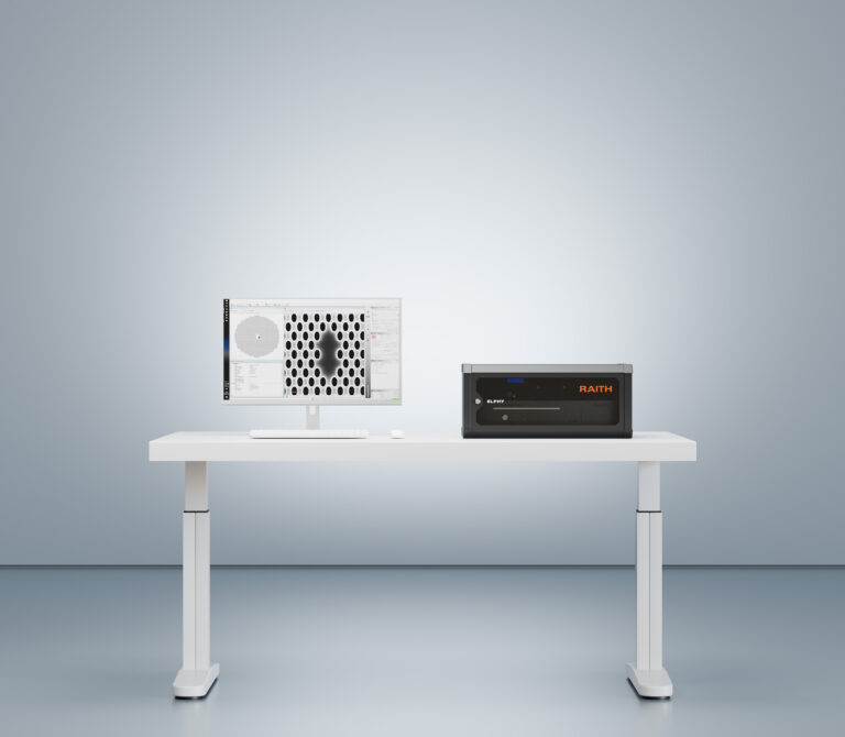 Image of the nanopatterning attachment ELPHY to upgrade any SEM or FIB-SEM