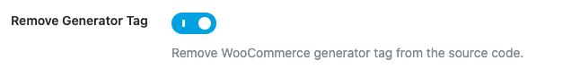Rank Math option to remove WooCommece version number meta tag