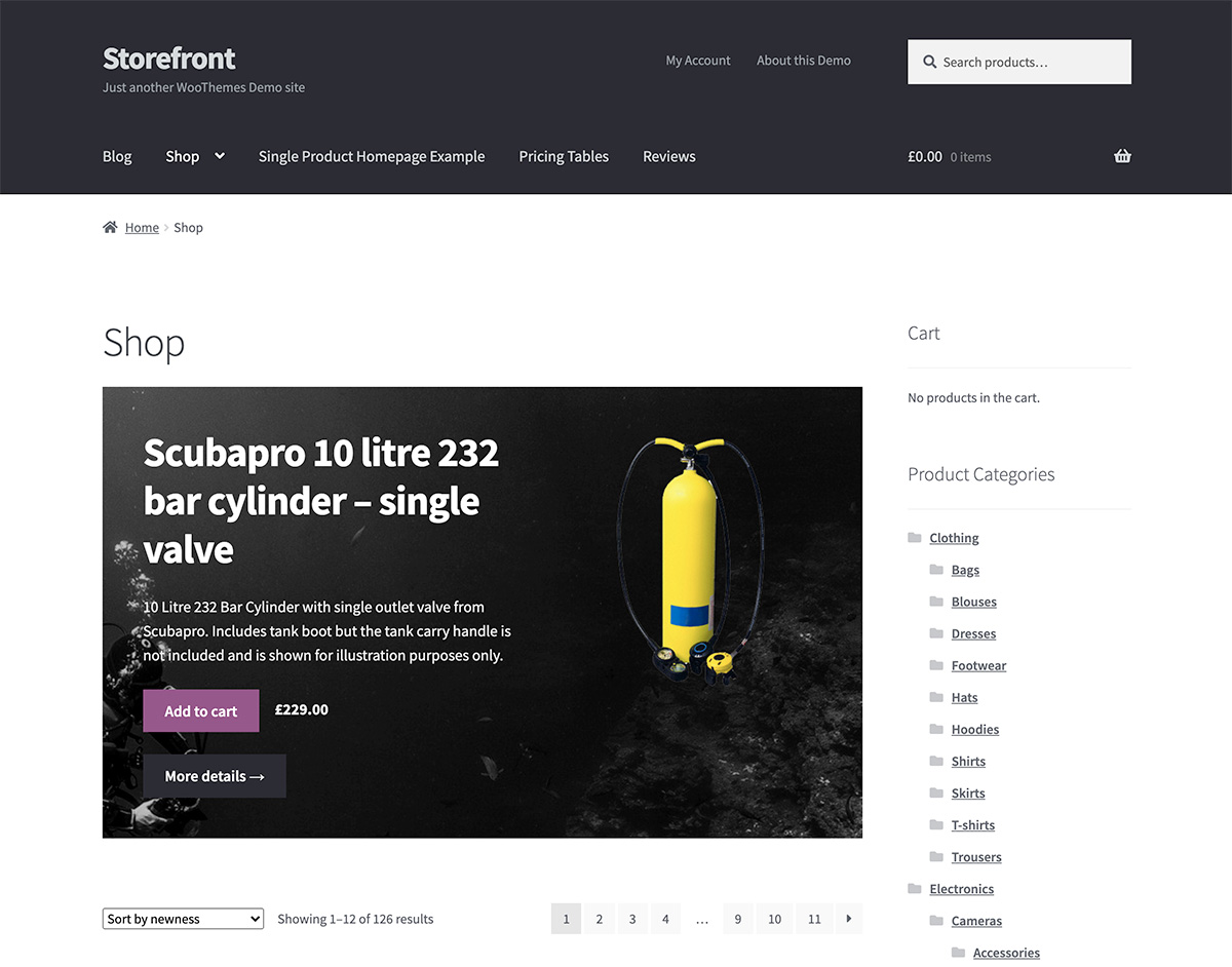 Storefront WordPress Theme
