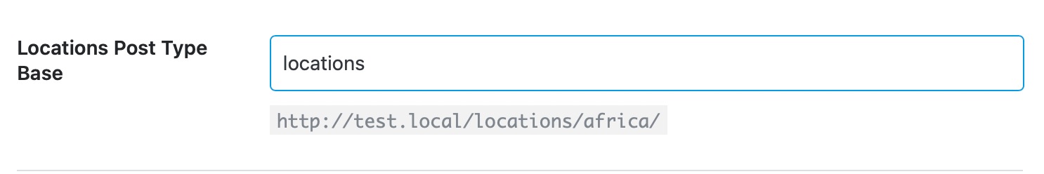 Location Post Type Base
